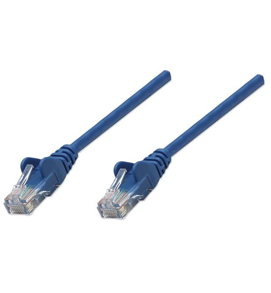 Network Cable, Cat6 compatible, CCA, U/UTP, PVC, 3 m, Blue