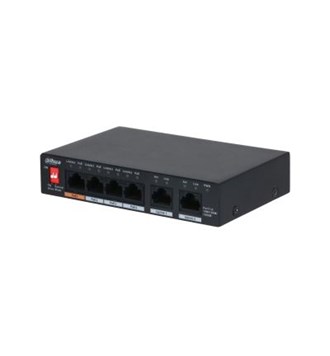 Dahua DOD Switch 6 Gigabit port 4 PoE, PFS3006-4GT-60-V2