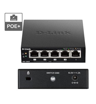 D-Link POE+ switch neupravljivi, DGS-1005P/E