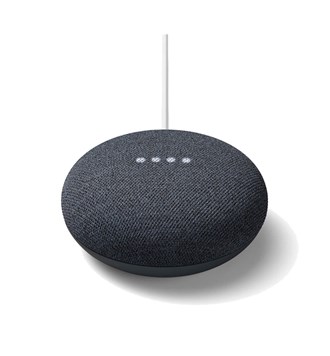 Bluetooth zvučnik GOOGLE Home Mini, WLAN, Bluetooth, prijenosni, crni