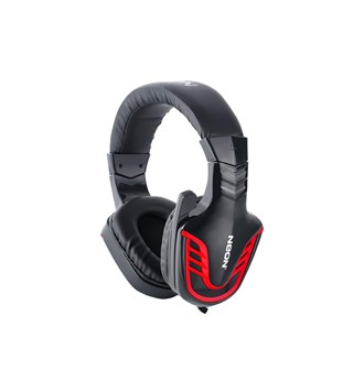 Slušalice + mikrofon NEON HADES, crno - crvene, 3,5mm