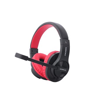 Slušalice + mikrofon NEON HEBRUS, crno - crvene, 3,5mm