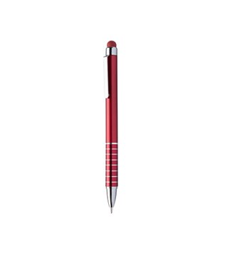 Olovka kemijska "Nilf" touch - crvena- plastika (ABS) / aluminij - dimenzija fi 9×125 mm