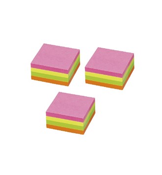 Blok samoljepljivi kocka 50x50, 250 listića, neon boje