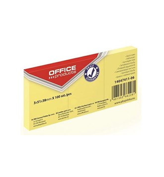 Blok samoljepljivi 38x51mm 3x100 listova Office products žuti