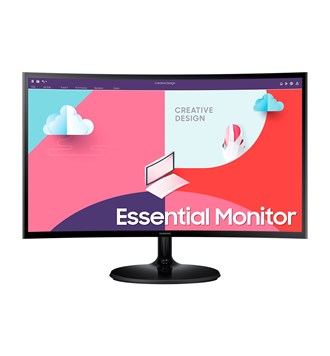 Monitor Samsung Essential Monitor S3 S36C 61 cm (24") FHD VA LED FreeSync ukrivljen